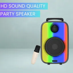 GUGGU Raibow (BLUETOOTH TROLLEY SPEAKER) Dynamic Thunder Sound With Karaoke MicP266 35 W Bluetooth Party Speaker-picture-28
