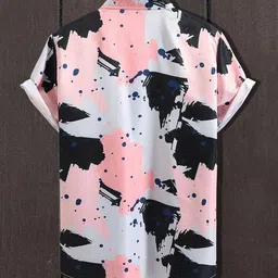 levaluup Women Regular Fit Graphic Print Cut Away Collar Casual Shirt image 2