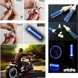 pesky LED wheel Reflector 2 Pair + Bicycle foot rest aluminum Bicycle Brake Disk image 3
