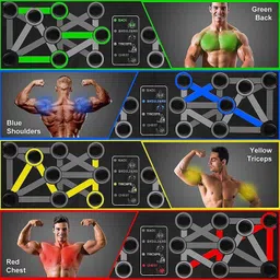 iamalot 15 in 1 Push Up Board Training & Power Twister for Upper Body (Combo Kit) Fitness Accessory Kit Kit image 3