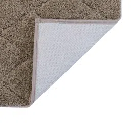 pano Brown Solid MicroFibre 15x10 Inches Antiskid Bath Mats image 5