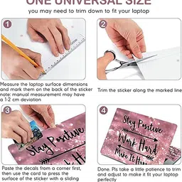 WALLTON Full Laptops Skin Bubble-Free HD Quality Sticker FBD - 04 Printing Vinyl Reusable Laptop Skin Compatible for 15.6 inch image 4