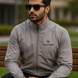 Cleather Men Wind Cheater image 5