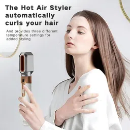 Rhobos 5-in-1 Hair Styling Tool – Hot Air Brush for Drying, Curling, Straightening Electric Hair Styler image 5