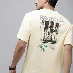 spykar Men Solid Round Neck Cotton Blend White T-Shirt-picture-15