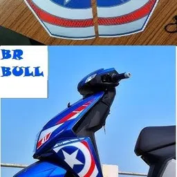 br bull Sticker & Decal for Scooter image 1
