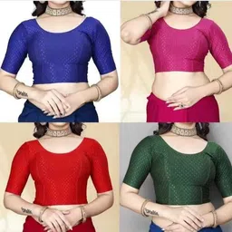 Round Neck Women Blouse-image-0