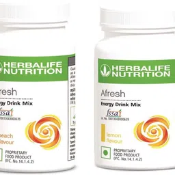 herbalife Afresh Energy Drink Mix Lemon and Peach Flavor 50 GM in Pack of 2 Energy Drink-picture-19