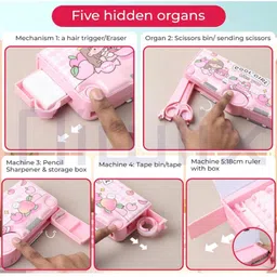 k3nterprises pink sezer pencil_21 1 Art Plastic Pencil Box image 5