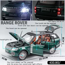 zhask Exclusive 1:24 Scale Land Range Rover SUV Model Diecast Metal Car image 2