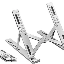 Nsinc Ergonomic Laptop Stand Height Adjustable Lifter Portable Foldable Aluminium Alloy Invisible for Home Office Modern Compatible with All Laptop More 10-15.6 Laptop (SILVER) Ergonomic Laptop Stand Height Adjustable Lifter Portable Foldable Aluminium Alloy Invisible for Home Office Modern Compatible with All Laptop More 10-15.6 Laptop (SILVER) Aluminium Floor and Desk Stand Rotatable Laptop Stand with Adjustable Height Compatible with Universal Laptops-picture-28