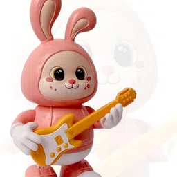 mega star Musical Rabbit Guitarist Toy with Dazzling Lights multicolor image 5