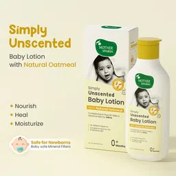 mother sparsh Simply Unscented Baby Lotion With Oatmeal, Fragrance Free Lotion for Babies image 2