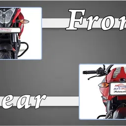 s p enterprises Compatible Grill Set only with Splendor NO PLATE COVER FREE 2 Bike Headlight Grill image 5