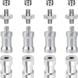 MILLETS 16PCS Camera Screws Mount Set 1/4 Inch and 3/8 Inch Threaded Converter Screws Flash Shoe Adapter-picture-20