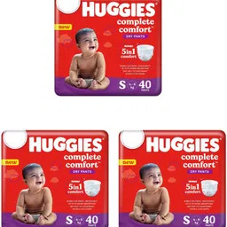 huggies Complete Comfort Dry Pants - Small (40 Pieces) - ( Pack of 3 ) - S image 1