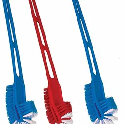 strugglinginc Double Sided Toilet Cleaning Brush for Cleaning Easy to Hold, Combo HOCKEY TOILET CLEANER BRASH,Washbasin / Sink Cleaning Strong Plastic Hand Nylon Combo Brush (Multicolor)Toilet Brush with long grip brush ,Toilet plastic Double Sided Brush For Cleaning Brush, Bathroom & Floor Cleaning Plastic Wet and Dry Brush(Pack of 3)-picture-14