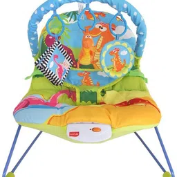 luvlap Little Dino Baby Bouncer with Soothing Vibration and Music Rocker and Bouncer image 2