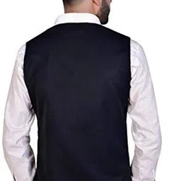 oora Solid Men Waistcoat image 3