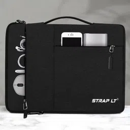 straplt Laptop Sleeve Case 14.6-15 Inch Waterproof Bag Tablet Handle Laptop Bag Black Waterproof Laptop Sleeve/Cover-picture-16