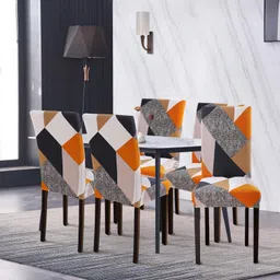 bucketlist Polyester Geometric 1 Seater Chair Cover image 3