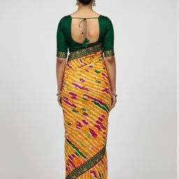 sarngin boutique Printed Bandhani Georgette Saree image 3
