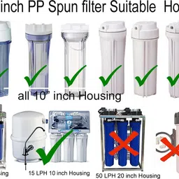 aqualex RO, Classic Gold 120, PP SPUN PRE FILTER, 5 micron, 10 inch, Superier Quality , 3pcs Set Suitable for Water RO purifier Solid Filter Cartridge image 3