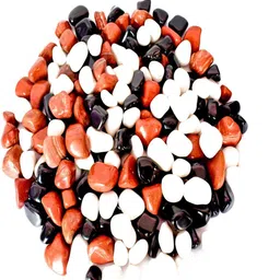 ercole Colored Stones Pebbles For Aquarium Vase Home Garden Outdoor Art n Craft ER21 Painted, Polished, Regular Angular, Asymmetrical Marble Stone image 2