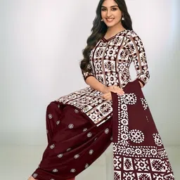 shyam enterprises Unstitched Crepe Salwar Suit Material Printed-picture-26