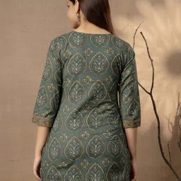 jsimar Women Printed Viscose Rayon Straight Kurta image 5