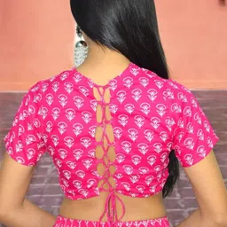 jaipur hand block Printed Stitched Lehenga Choli image 5