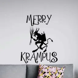 xskin 62 cm Merry Krampus Wall Self Adhesive Sticker image 1
