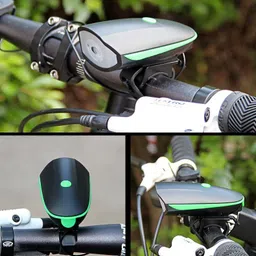 linist USB Rechargeable Bicycle Horn and Light 140 Db Horn with 300 Lumens Light LED Front Light image 5