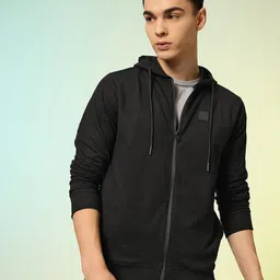 hrx by hrithik roshan Men Full Sleeve Solid Hooded Sweatshirt image 3