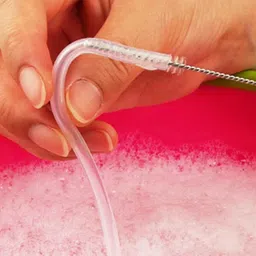 qweezer Stainless Steel Straw Drinking Straw Cleaning Brush Kit , Nylon Bristles image 2