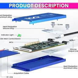 amicisolar Battery Management System DALY, 60A 8-24S, 24-72V BMS with 1A Active Balancer Electronic Components Electronic Hobby Kit image 2