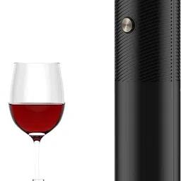 Rechargeable Electric Wine Opener - One-Click Automatic Corkscrew, USB Charging Ideal for Home, Kitchen, Parties, Bars, Weddings - Black Bottle Opener-image-56