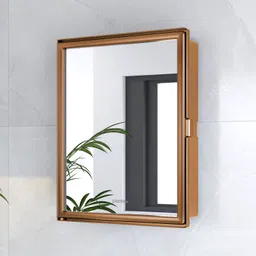 Bathroom Cabinet with Mirror/Bathroom Storage Organizer/Bathroom Shelf(14x18 In) Acrylic Wall Shelf-image-52