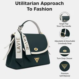 lavie signature Women Green Satchel image 2