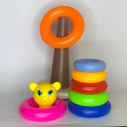 tosofy Stackable Blocks 7 Rings for Kids | Multi Colour Toddler Activity | image 4