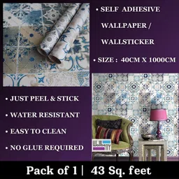 decoreehouse Vinyl Abstract Multicolor Wallpaper-picture-12