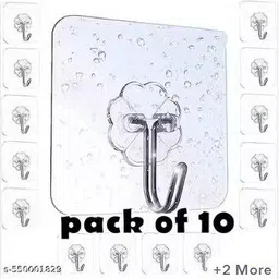 veeram Wall Hooks | Waterproof, Reusable & Wall Hanger | for Kitchen, Bathroom,Office Hook 10 image 1