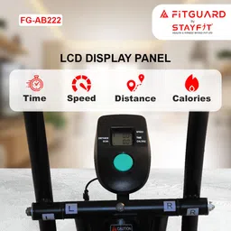 fitguard FG AB 222 By STAYFIT Home Use Dual Indoor Bike Moving Handle Backrest Twister Indoor Cycles Exercise Bike image 2