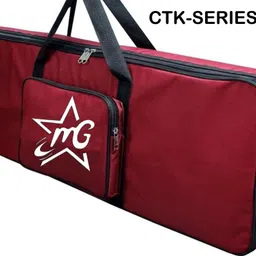 music galaxy RED COLOR KEYBOARD PADDED COVER FOR 61 KEYS AB36 Keyboard Bag-picture-26