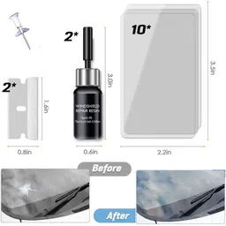 elifixprogo ELITE Windshield Crack Repair Kit for Cars For Fix Cracks (1 Kit) Windshield Repair Kit image 4