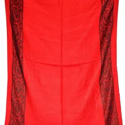 unictouch Printed Satin Blend Women Red Stole-picture-33