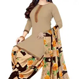 yashika Unstitched Crepe Salwar Suit Material Solid, Floral Print, Printed, Geometric Print-picture-21