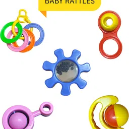 toddlers buddy Baby Rattle Set – 5 Pieces | Colorful, BPA-Free, Non-Toxic Toys for Newborns Rattle-picture-11