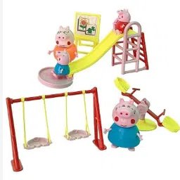 hornflow Pe'ppa Pig Family Playground Park(IND*74012) Set with Pig Family Figures-picture-13