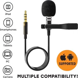techblaze 3.5mm Lapel Microphone for Video Recording | Collar Mic | Mic for Vlogging Microphone image 3